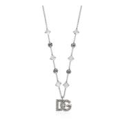 Ketting met glinsterende kristallen Dolce & Gabbana , Gray , Dames