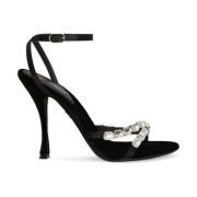 Zwarte Sandalen voor Vrouwen Dolce & Gabbana , Black , Dames