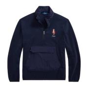 Hybride Fleece Hoodie met Polo Bear Polo Ralph Lauren , Blue , Heren