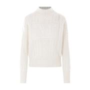 Witte Trui met M Monogram Max Mara , White , Dames