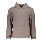 Bruine hoodie met print Calvin Klein , Brown , Heren