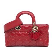 Pre-owned Leather dior-bags Dior Vintage , Red , Dames