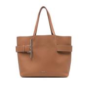 Beige Shopper Tas voor Vrouwen Alexander McQueen , Brown , Dames