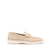 Beige Studs Leren Sandalen Tod's , Beige , Heren