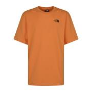 Grafisch T-shirt in abrikoos glazuur The North Face , Orange , Heren