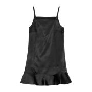 Mouwloze galajurk in zwart Ganni , Black , Dames