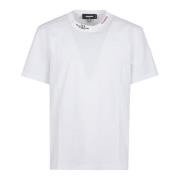 Wit T-shirt voor mannen Stijlvol Dsquared2 , White , Heren