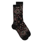 Zwarte Bandana Sokken Alanui , Black , Dames