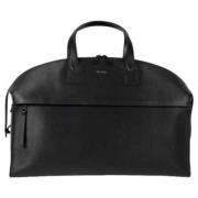 Weekendtas van generfd leer met laptopvak Paul Smith , Black , Unisex