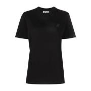 Stella Logo Print Katoenen T-shirt Golden Goose , Black , Dames