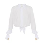 Witte Shirt voor Vrouwen Elisabetta Franchi , White , Dames