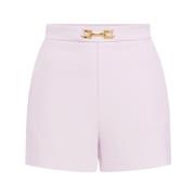 Gouden Metalen Detail Klep Knoop Jurk Elisabetta Franchi , Pink , Dame...