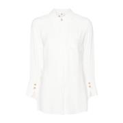 Ivoor Shirts voor Vrouwen Aw24 Elisabetta Franchi , White , Dames