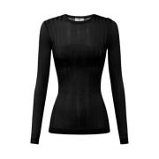 Zwarte Geknoopte Blouse Elisabetta Franchi , Black , Dames