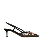 Kleurrijke Can Can Suède Pumps Aquazzura , Black , Dames