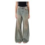 Vintage D-Sire Denim Jeans Diesel , Beige , Dames