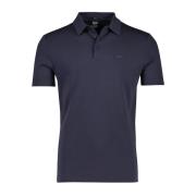 Korte Mouw Donkerblauwe Poloshirt Hugo Boss , Blue , Heren