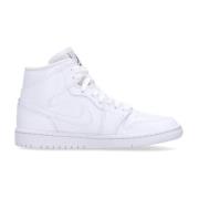 Witte Hoge Sneaker met Logo Jordan , White , Dames