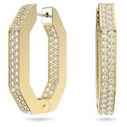 Geometrische Hoepeloorbellen Dextera Collectie Swarovski , Yellow , Da...