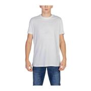 Casual Katoenen T-shirt Collectie Armani Exchange , Beige , Heren