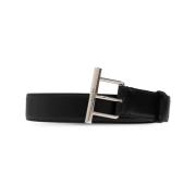 Stijlvolle herenriemen in zwart en zilver Alexander McQueen , Black , ...