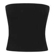 Zwart Bandeau Top Draagbaar Elegant Chic Brunello Cucinelli , Black , ...