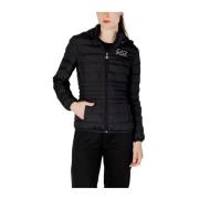 Bicolor Polyester Jas en Jas Emporio Armani EA7 , Black , Dames