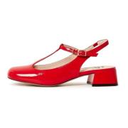 Rode Slingback Pumps Irina Cesare Gaspari , Red , Dames