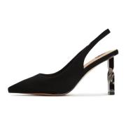 Zwarte Stiletto High Heeled Pumps Cesare Gaspari , Black , Dames