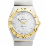 Pre-owned Stainless Steel watches Omega Vintage , White , Dames