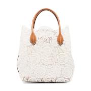 Witte Shopper Tas Ss25 Ermanno Scervino , White , Dames