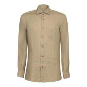 Witte T-shirts & Polo's voor Mannen Kiton , Brown , Heren