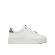 Strass Logo Sneaker Guess , White , Dames