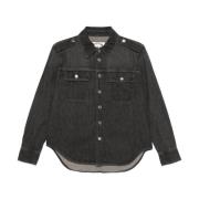 Denim Shirt Grigio Aw24 Michael Kors , Gray , Dames