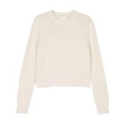 Witte Alpaca Gebreide Trui Jil Sander , Beige , Dames