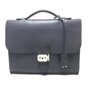 Pre-owned Canvas handbags Hermès Vintage , Gray , Dames