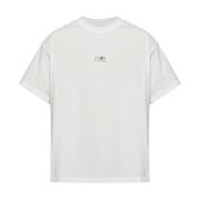 Heren T-shirts & Polos Bianco Ss25 MM6 Maison Margiela , White , Heren