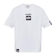 T-shirt met patches Iceberg , White , Heren