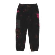 Tie Dye Fur Sherpa Broek Iuter , Black , Heren