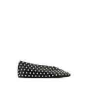 Zwarte Nappa Leren Ballerina's Jil Sander , Black , Dames