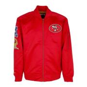 NFL Lichtgewicht Satijnen Bomberjack Mitchell & Ness , Red , Heren