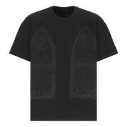 Zwarte Oorlog T-shirt met Logoprint Who Decides War , Black , Heren