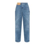 Jeans met logo JW Anderson , Blue , Dames