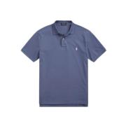 Slim Fit Polo Shirt met Korte Mouwen Polo Ralph Lauren , Blue , Heren