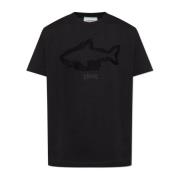 T-shirt met logo Iceberg , Black , Heren