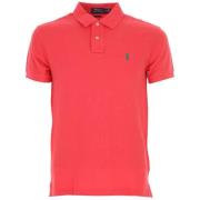 Slim Fit Piqué Katoenen Polo Shirt Polo Ralph Lauren , Red , Heren