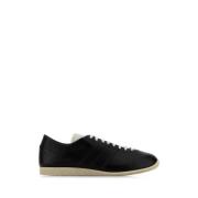 Zwarte Leren Japan Sneakers Y-3 , Black , Heren