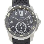 Pre-owned Stainless Steel watches Cartier Vintage , Black , Heren