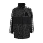 Oversized Winddichte Jas met Logo Dolce & Gabbana , Black , Heren