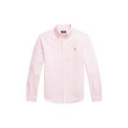 Oxford Mesh Katoenen Overhemd Polo Ralph Lauren , Pink , Heren